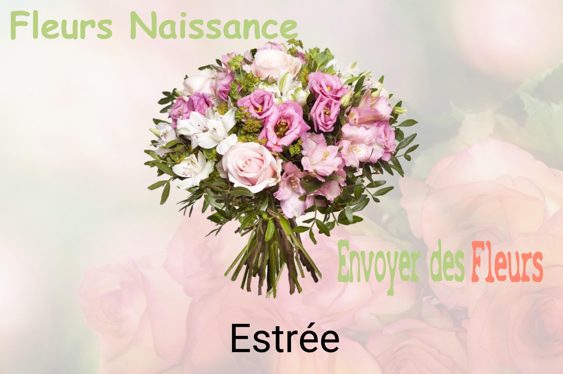 Bouquet de fleurs de naissance livré à Estrée